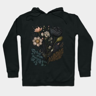 Dark Victorian Floral Art Hoodie